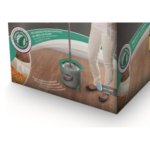Rodo Mop Novica Giratorio Com Balde Bt1902