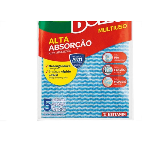 Pano Limpeza Esfrebom/Sekito Multiuso Azul Blister 49055
