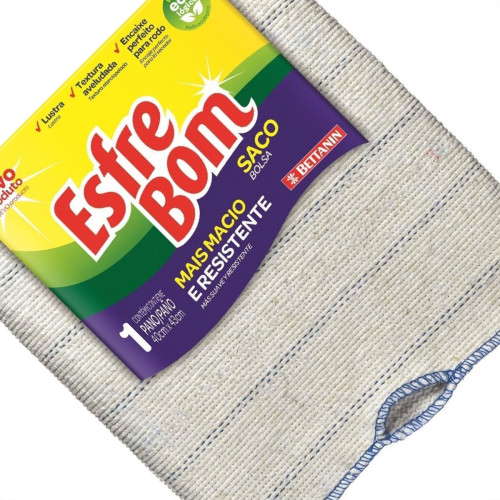 Pano Limpeza Esfrebom Ecologico Saco Rodo Bt4982