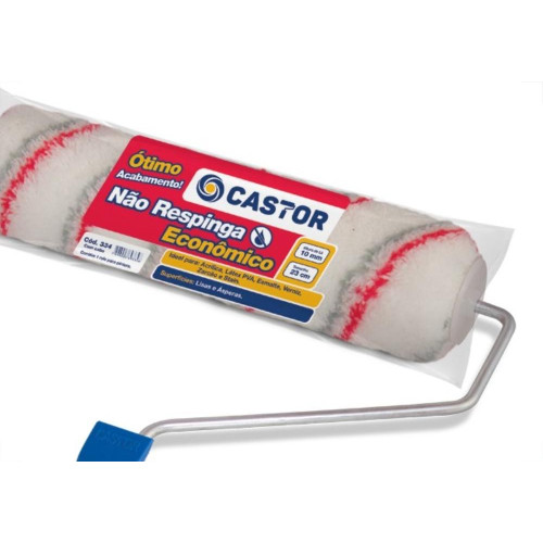 Rolo La Castor Sem Respingo Economico 23Cm Com Cabo 334