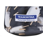 Pino Macho 2 Polos Tramontina 10A Preto/Branco  - Kit C/42 