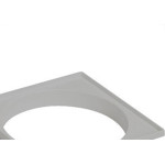 Porta Grelha Quadrada Amanco Cinza 10Cm 11953