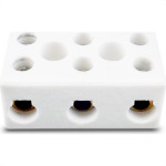 Conector Porcelana Interneed 3Polos 16Mm 66156 - Kit C/10 