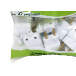 Pino Prensa Cabo Ilumi 2 Polos 10A Branco 14240Pct - Kit C/10 