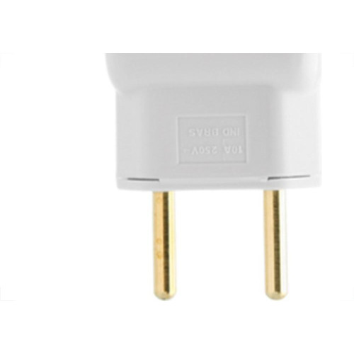 Pino Prensa Cabo Ilumi 2 Polos 20A Branco 14241Pct - Kit C/10 