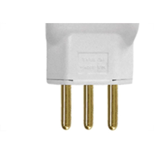 Pino Prensa Cabo Ilumi 2 Polos+Terra 10A Branco 14350Pct - Kit C/10 