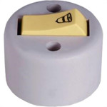Interruptor Externo Ilumi Redondo Cinza 1 Campainha 1713Pct - Kit C/10 