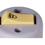 Interruptor Externo Ilumi Redondo Cinza 1 Campainha 1713Pct - Kit C/10 