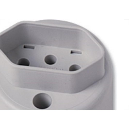 Tomada Externa Ilumi 2 Polos +Terra 10A Cinza 17500Pct - Kit C/10 