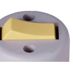 Interruptor Externo Ilumi Redondo Cinza 1 Simples 1755Pct - Kit C/10 