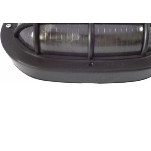Luminaria Tartaruga Pvc Ilumi Oval Preta 1611