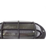 Luminaria Tartaruga Pvc Ilumi Oval Preta 1611