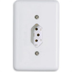 Conjunto Ilumi 4X2 Branco Com Placa(1Tomada 10A) 20140