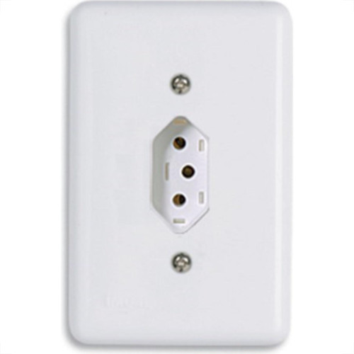 Conjunto Ilumi 4X2 Branco Com Placa(1Tomada 10A) 20140