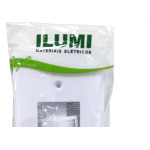 Conjunto Ilumi 4X2 Branco Com Placa(2Simples) 2018
