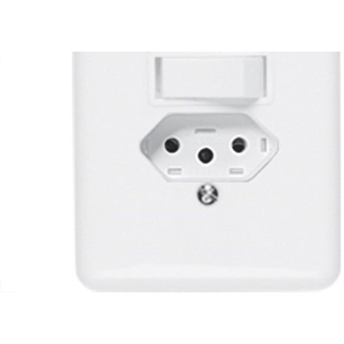 Conjunto Ilumi 4X2 Branco Com Placa(2Simples+Tomada 10A) 20210
