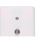 Conjunto Ilumi 4X2 Branco Com Placa(1Tomada Coaxial) 2553