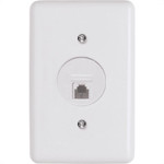 Conjunto Ilumi 4X2 Branco Com Placa(1Tomada Rj45) 2554