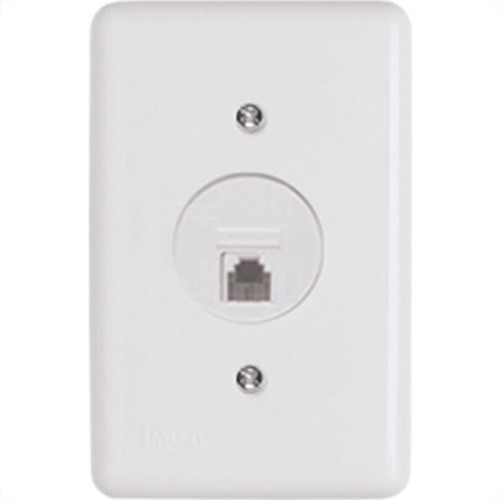 Conjunto Ilumi 4X2 Branco Com Placa(1Tomada Rj45) 2554