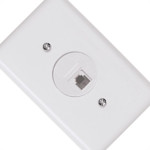 Conjunto Ilumi 4X2 Branco Com Placa(1Tomada Rj45) 2554