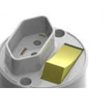 Interruptor Externo Ilumi Redondo Cinza 1 Simples+Tomada 20A 16541 - Kit C/10 