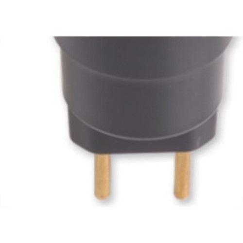 Pino Porta Lampada 2 Polos Ilumi Preto 1701Pct - Kit C/10 
