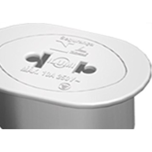 Pino Adaptador (Entrada =2 Redondo/Saida=2 Universal) Ilumi Branco 12121Pct - Kit C/10 