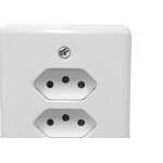 Conjunto Ilumi 4X2 Branco Com Placa(3Tomadas 10A Monobloco) 201201