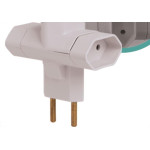Pino 3 Saidas 2 Polos Ilumi Cinza ''T'' 1213Pct - Kit C/10 