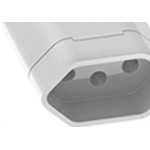 Pino Femea 2 Polos+Terra Ilumi 10A Branco 1433Pct - Kit C/10 