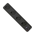 Filtro Linha Techna Plastico 4 Tomadas Distanciada Ftk-004