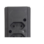 Tomada Barra Interneed   Dupla 10A 2 Polos Preta 69300