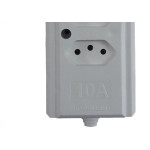 Tomada Barra Interneed   Tripla 10A 2 Polos +Terra Branca 66200