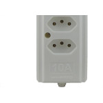 Tomada Barra Interneed Tam.G Quadrupla 10A 2 Polos +Terra Branca 66293
