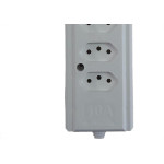 Tomada Barra Interneed   Quintupla 10A 2 Polos +Terra Branca 66385