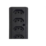 Tomada Barra Interneed   Quintupla 10A 2 Polos +Terra Preta 66354