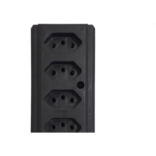 Tomada Barra Interneed   Quintupla 10A 2 Polos +Terra Preta 66354