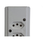 Tomada Barra Interneed   Dupla 10/20A 2 Polos +Terra Branca 68976