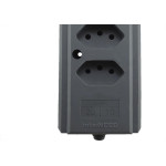 Tomada Barra Interneed   Quadrupla 10/20A 2 Polos +Terra Cinza 66590