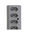 Tomada Barra Interneed   Quintupla 10/20A 2 Polos +Terra Cinza 66682