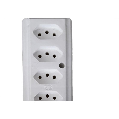Tomada Barra Interneed   Quintupla 10/20A 2 Polos +Terra Branca 66651