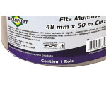 Fita Silver Tape Brasfort Multiuso 48 X 50M Cinza 7549