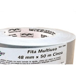 Fita Silver Tape Brasfort Multiuso 48 X 50M Cinza 7549
