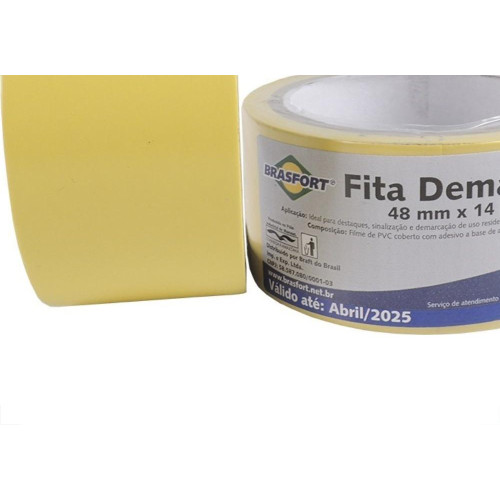 Fita Demarcacao Solo Brasfort 48X14M Amarela 7637