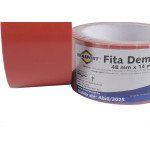 Fita Demarcacao Solo Brasfort 48X14M Vermelha 7639