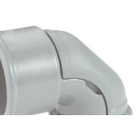 Conector Curvo Plastibox Cinza 1 57256/003
