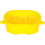 Caixinha Luz Plastica 4X2 Mondiale Amarela Drywal 600 - Kit C/10 