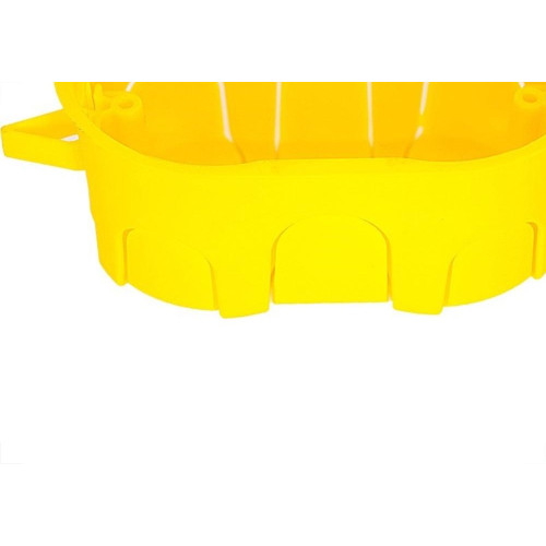 Caixinha Luz Plastica 4X2 Mondiale Amarela Drywal 600 - Kit C/10 