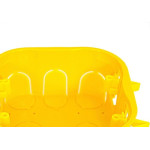 Caixinha Luz Plastica 4X4 Mondiale Amarela Drywal 6000 - Kit C/10 