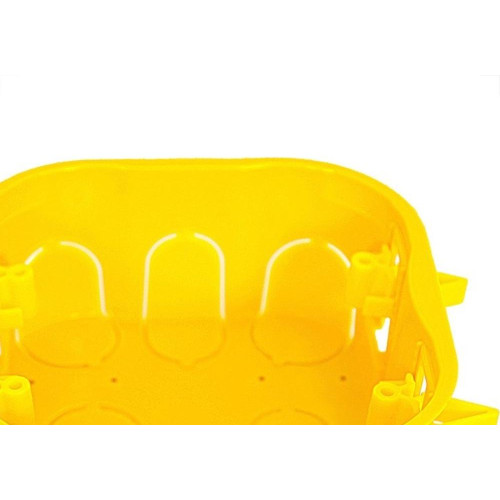 Caixinha Luz Plastica 4X4 Mondiale Amarela Drywal 6000 - Kit C/10 